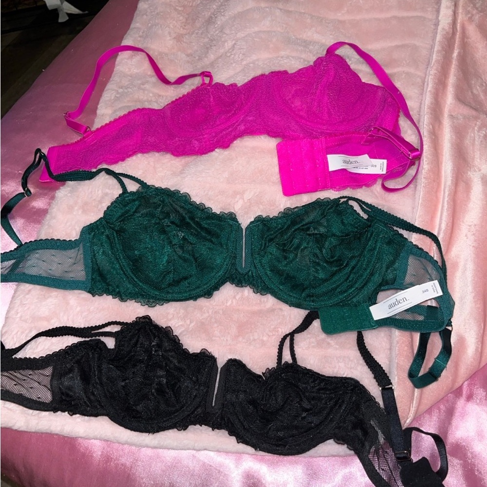 three pack bralettes